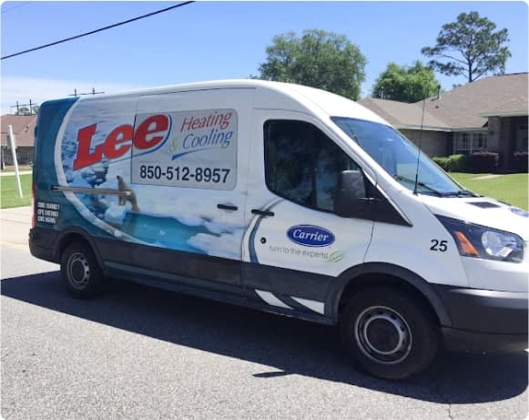 Lee Heating & Cooling Bus